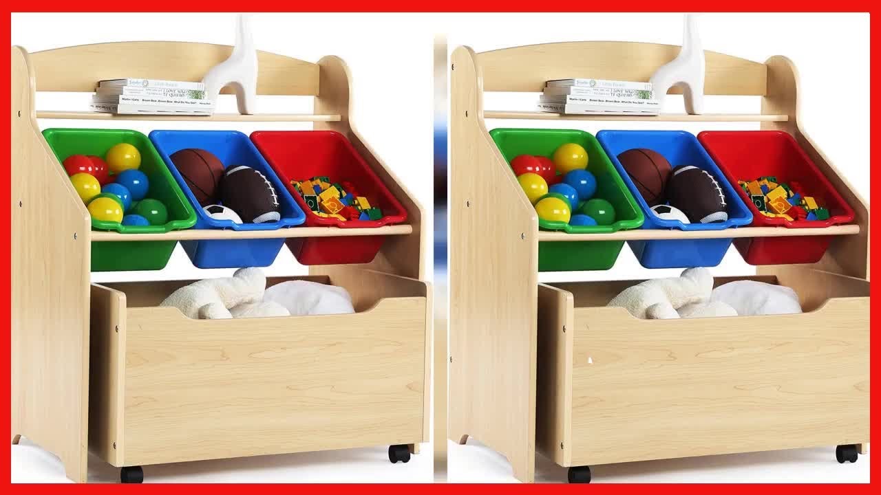 Humble Crew 3in1 ToddlerSize Storage Organizer with Rolling Toy Box