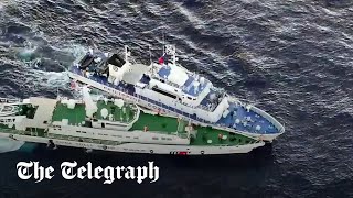 Philippine and Chinese coast guard ships collide in South China Sea