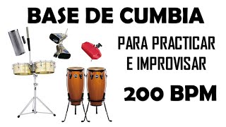 Ritmo / Base De CUMBIA Para Improvisar y Practicar - 200 bpm