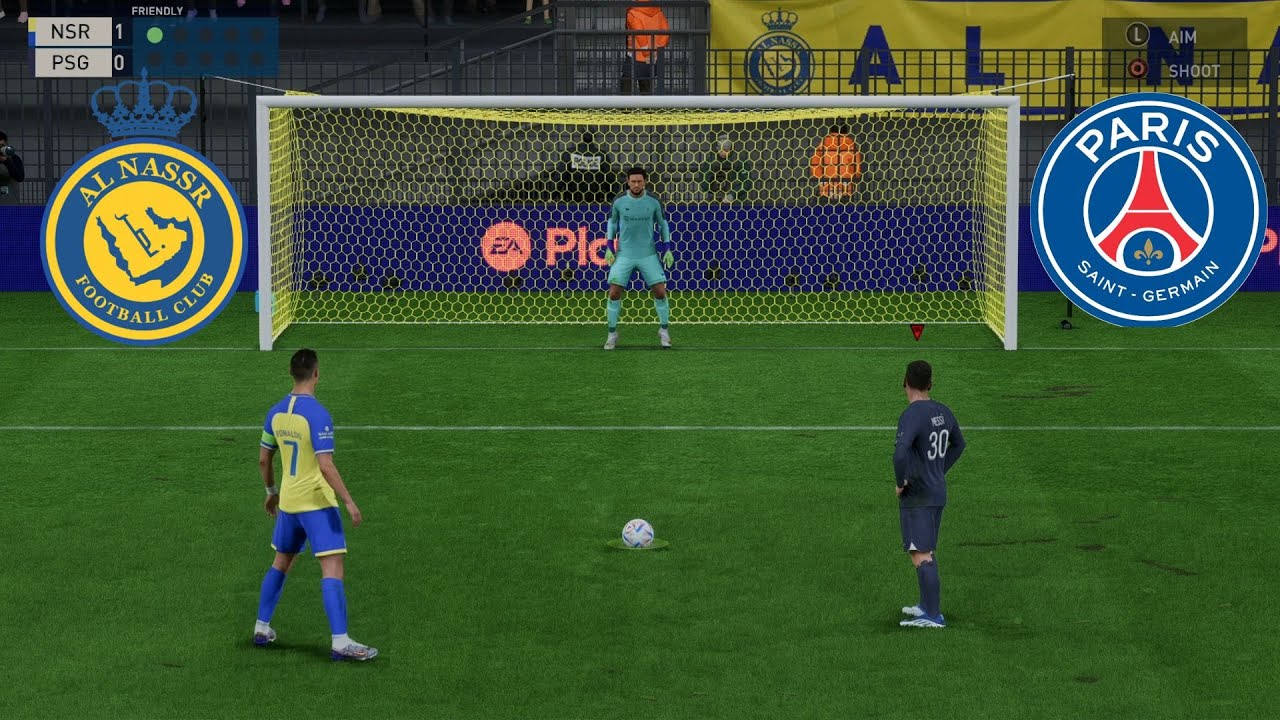 FIFA 23 - AL NASSR VS PSG | RONALDO VS MESSI | PENALTY SHOOTOUT ...
