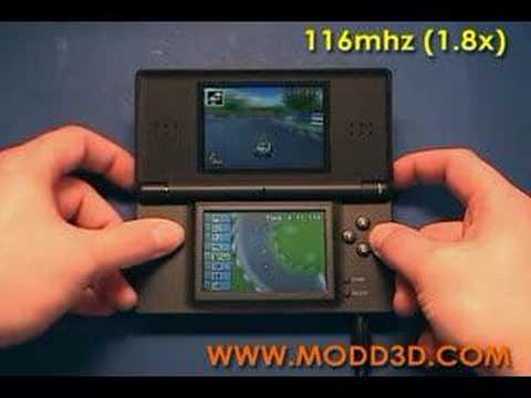 Modded Overclocked Nintendo DS Lite