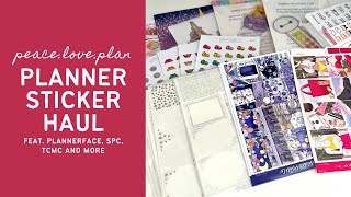 PLANNER STICKER HAUL | Plannerface #ad, SPC, TCMC and more