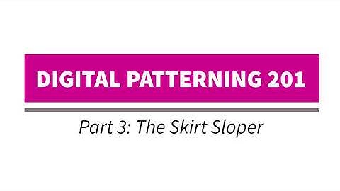 Drafting a Skirt Sloper with Adobe Illustrator