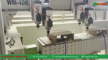 MÁY CNC 4D BÀN KÉP CẮT VÁN ÉP UỐN CONG WOODMASTER WM-4DR2X