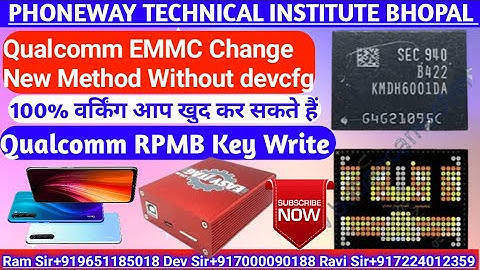 Qualcomm RPMB Key Write Emmc Change Full Solution