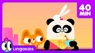 SHARING IS CARING 💚🐼 + Elliot's Favorite Songs for Kids | Lingokids