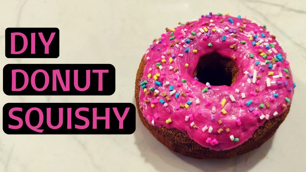  DIY  Donut Squishy  Viral Homemade Squishy  From Scratch 