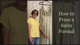 How to Press a Satin Formal