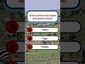 Which animal has black and white stripes | Brain Knowledge Quiz | USA GK Quiz
