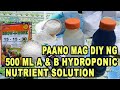 How to make ab nutrient solution at home for diy backyard hydroponic farming