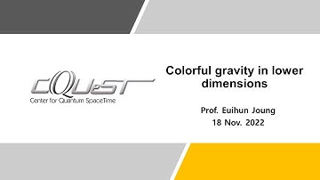 Colorful gravity in lower dimensions | Euihun Joung
