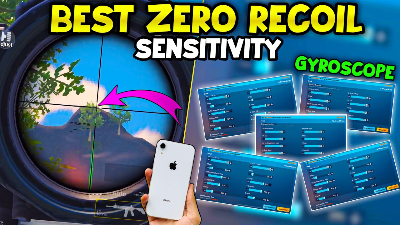 BEST ZERO RECOIL GYROSCOPE SENSITIVITY FOR iOS🔥 IPHONE XR BGMI/PUBG