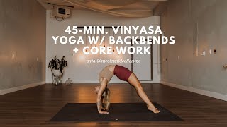 45-Min Spicy Vinyasa Yoga Class W Backbends And Core Work