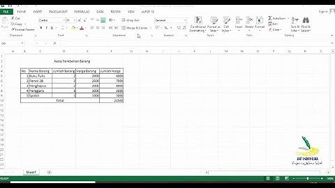 Pelajaran Komputer (Fungsi Icon pada Menu File Excel) kelas 4 SD
