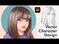 Digital Vector Character Design - Drawing in Adobe Illustrator