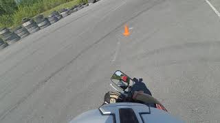 Helmet Camera Look - Gymkhana GP 2021 stage 1 / Romanov Igor Honda VTR250 / Heat 1