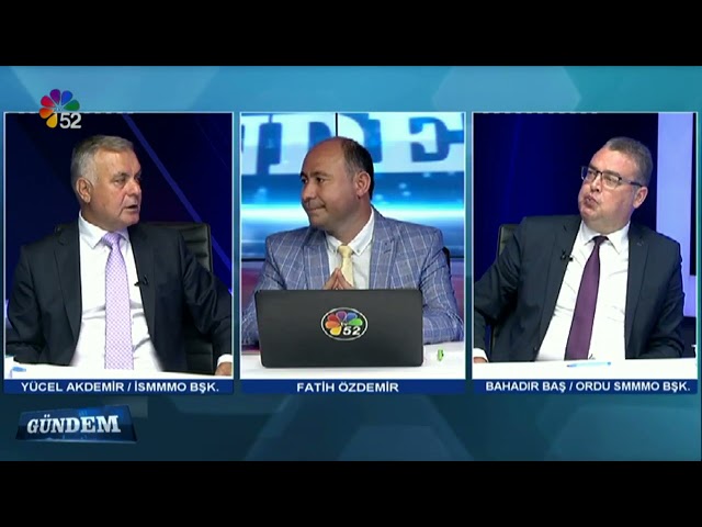 02/07/2021 GÜNDEM - BAHADIR BAŞ / ORDU SMMMO BAŞKANI - YÜCEL AKDEMİR / İSMMMO BAŞKANI