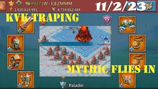 Lords Mobile- Solo Trap| KVK action  and traping | T5 mythic titans cant win 800k troops |part 1#kvk