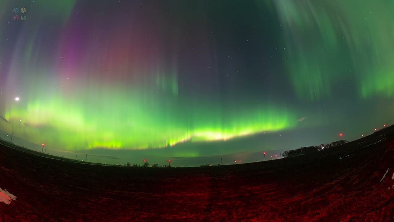 Massive #Aurora Borealis Fills The Sky - Remastered 4K #auroraborealis