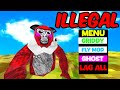 Using an illegal mod menu in gorilla tag