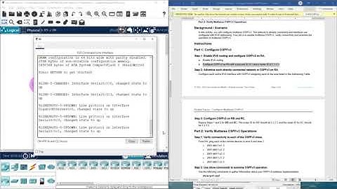 (CCNP ENCOR v8) 10.2.1 Packet Tracer - Configure Multiarea OSPFv3