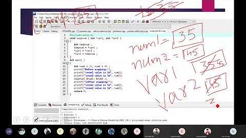 Program to Swap two numbers using Pointers and function in C/C++