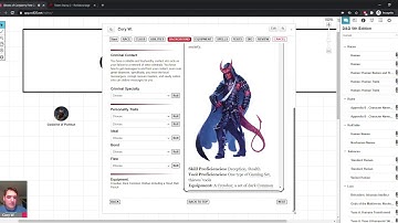 Roll20 Intro, Character Creation