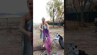 Famous As seen on Shark Tank-Shower Toga founder Kressa Peterson shows you how to shower outdoors with ease Profile