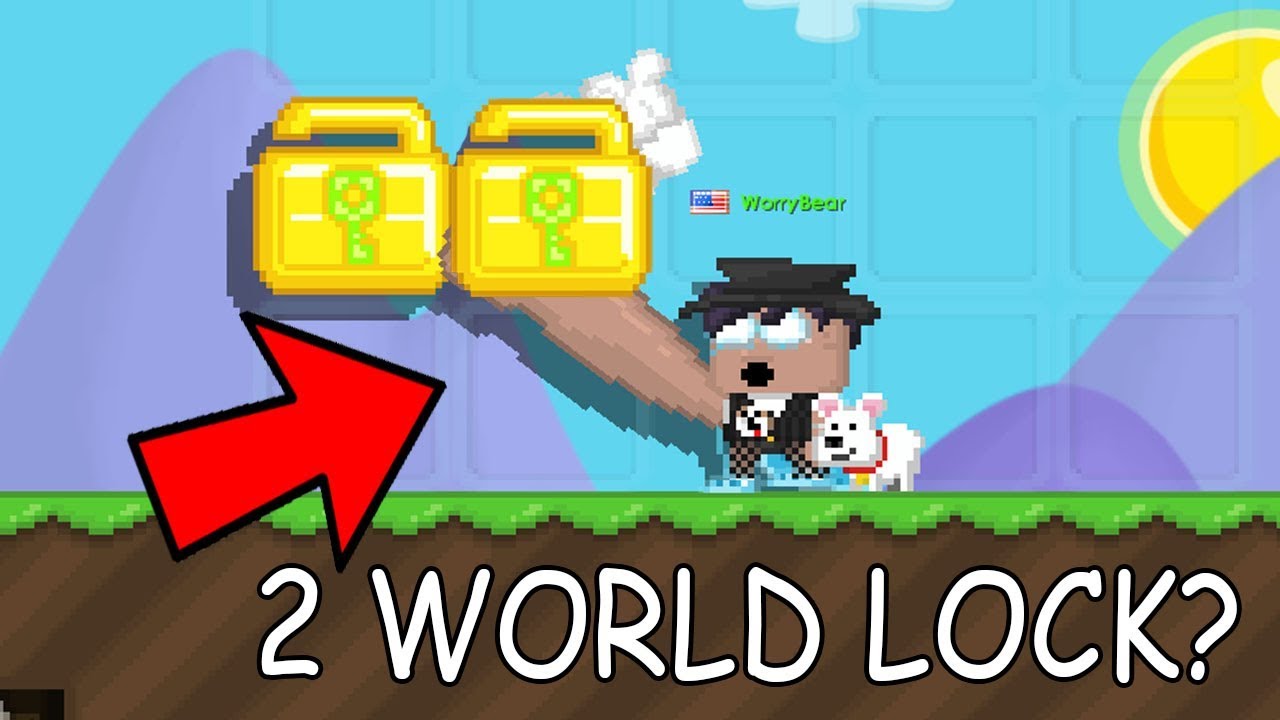 Growtopia 2 World locks in 1 World! INSANE GLITCH! YouTube