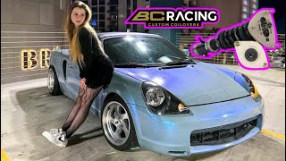 Lowering The MR2 on BCRacing Coilovers