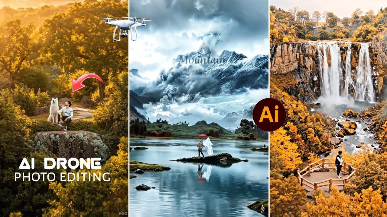Instagram Trending Ai Drone Shot Video Editing tutorial How To Make Ai ...