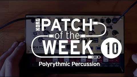 volca modular Patch of the Week 10: Polyrythmic Percussion