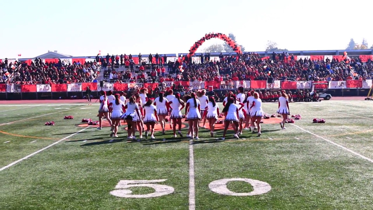 Burlingame High School Cheer LBG 2015 YouTube