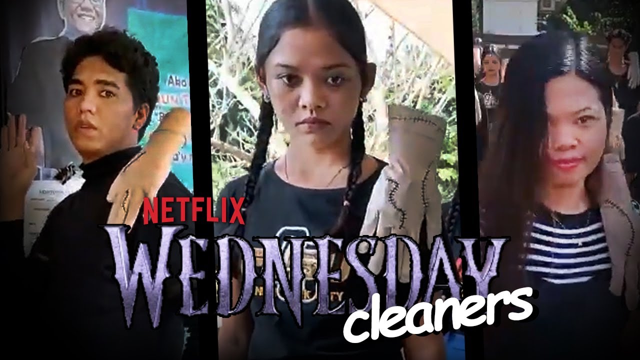 What if ikaw si WEDNESDAY ng Netflix , pero wednesday cleaners - YouTube