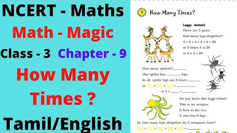 How Many times Class 3 chapter 9 book solution  ncert maths both tamil and english explanation