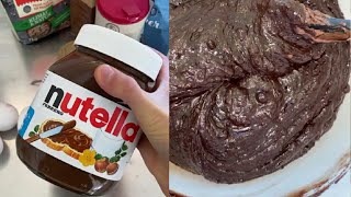Let's Make Nutella Cake In 40 Second #Shorts
