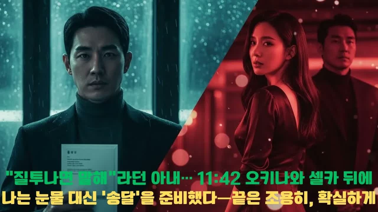 “질투나면 말해”라던 아내… 그날 밤, 나는 눈물 대신 ‘송달’을 준비했다