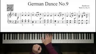 Beethoven - German Dance WoO 13, No. 9 - 3,990pts