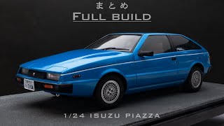 Building the Fujimi 1/24 scale Isuzu Piazza (impulse): scale model, Full build