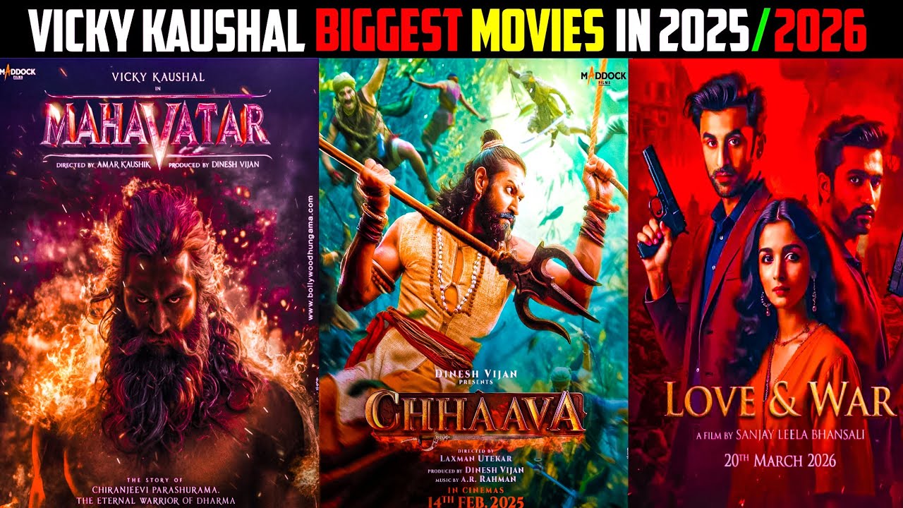 Top 5 Vicky Kaushal Upcoming Movies 2025! Vicky Kaushal Upcoming Movies List 2025/26!