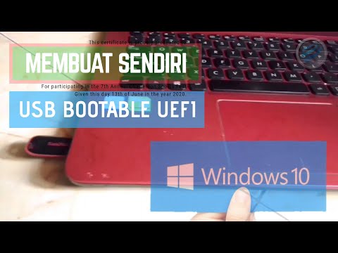 Cara install dengan USB Bootable UEFI Di Laptop Terbaru Windows 10 all version