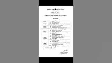 7th Semester B.E Regular Exam Dibrugarh University Routine