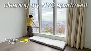 MOVING TO NYC ALONE DAY 3 (cleaning my apartment, unboxing cleaning supplies and packages, new bed) Net Worth