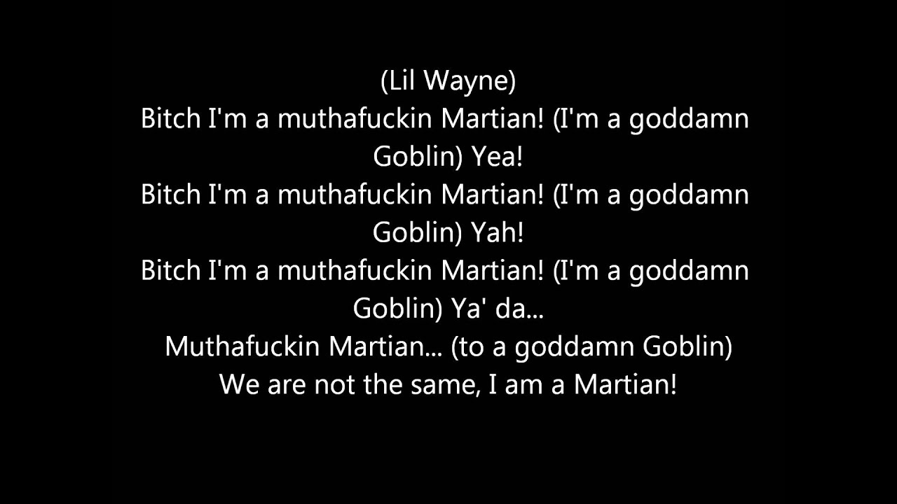 Game Martians Vs. Goblins ft. Tyler The Creator & Lil Wayne (Lyrics