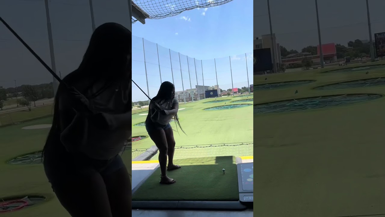 So bad but having fun at Top Golf 