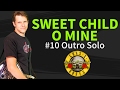 How to play Sweet Child O' Mine Guitar Lesson #10 Outro Solo Slash - Guns N' Roses