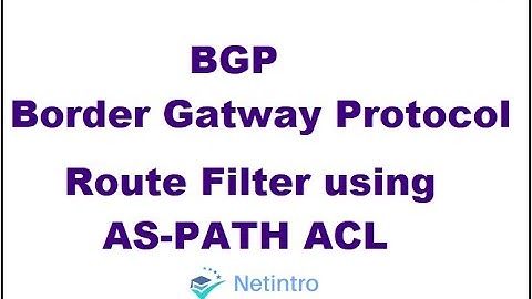 BGP Route Filter using AS-PATH ACL