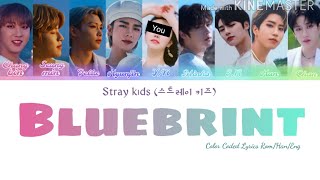 Stray kids (스트레이 키즈) - Blueprint (9 Member ver./Karaoke ver.) |Color Coded Lyrics_Han_Rom_Eng|