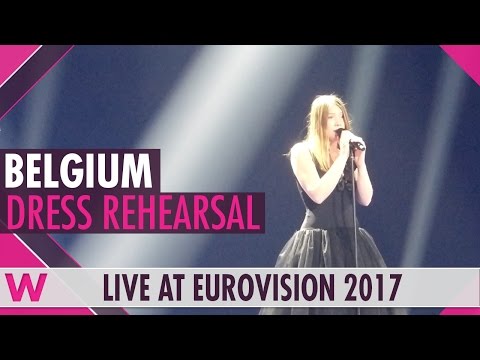 Belgium: Blanche “City Lights” semi-final 1 dress rehearsal @ Eurovision 2017