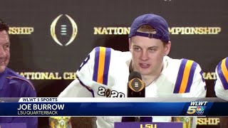 Joe Burrow's hometown celebrates win